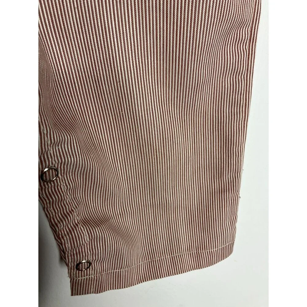 Vintage Baby Overalls Striped Fish Embroidery 2T